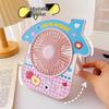 Chic Cabin-Style USB Desktop Fan: Stylish, Portable Mini Fan for Women