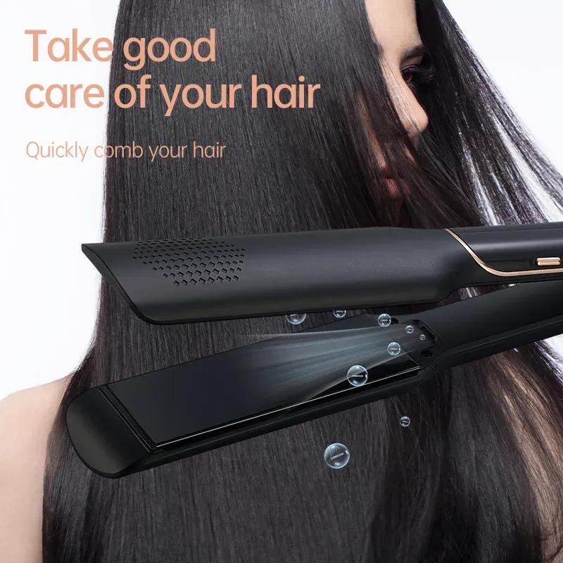 High quality New Hair Care Roll Straight Dual-purpose Splint Multi-gear Temperature Control Straight Plate Clip Arc Splint