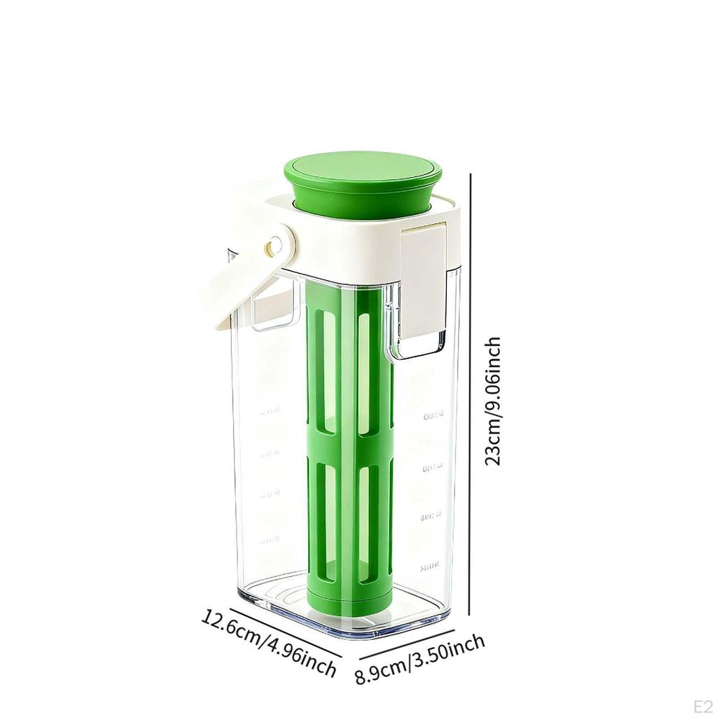 1 Liter Cold Brew Coffee Maker, Reusable Refrigerator Water Jug, Leak Beverage Dispenser for