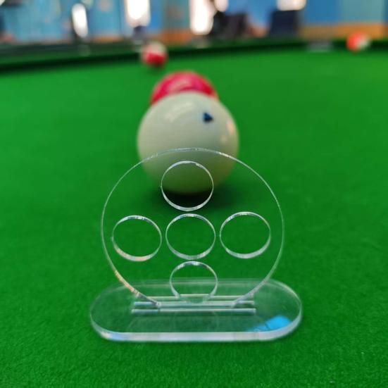 Тренажер для бильярдных стержней Прозрачный тренажер для ударов по бильярду Локатор для бильярда Инструмент для отработки прицеливания Портативное устройство для тренировки ударов по бильярдному кию