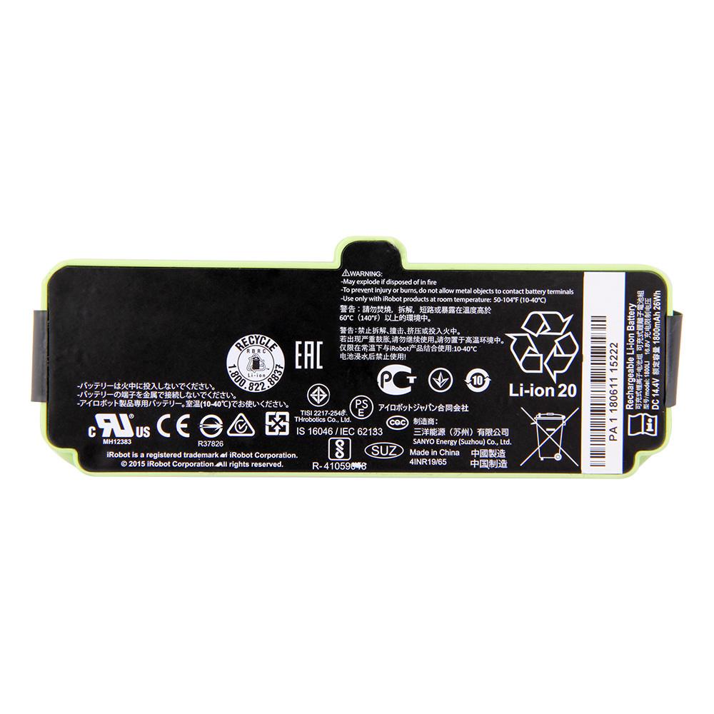 Аккумулятор 1800LI для iRobot Roomba 655 690 780 805 860 880 890 960 6 7 8 9 серии машина 601 602 615 760 770 780 805 960 2130LI