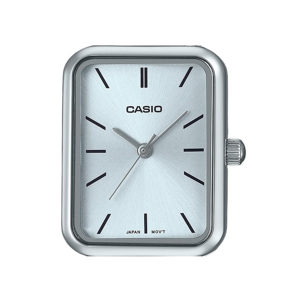 Casio Стандартные аналоговые кварцевые женские часы из нержавеющей стали с голубым циферблатом LTP-V009D-2E