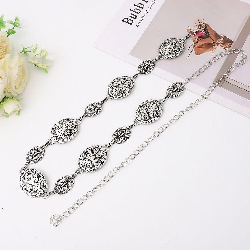 Belly Chain Bohemian Waist Chains Oval Tassel Body Chain Fashion Dress Belt Chains  Women