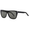 Saint Laurent Smoke Grey Rectangular Unisex Sunglasses Sl 1 002 59