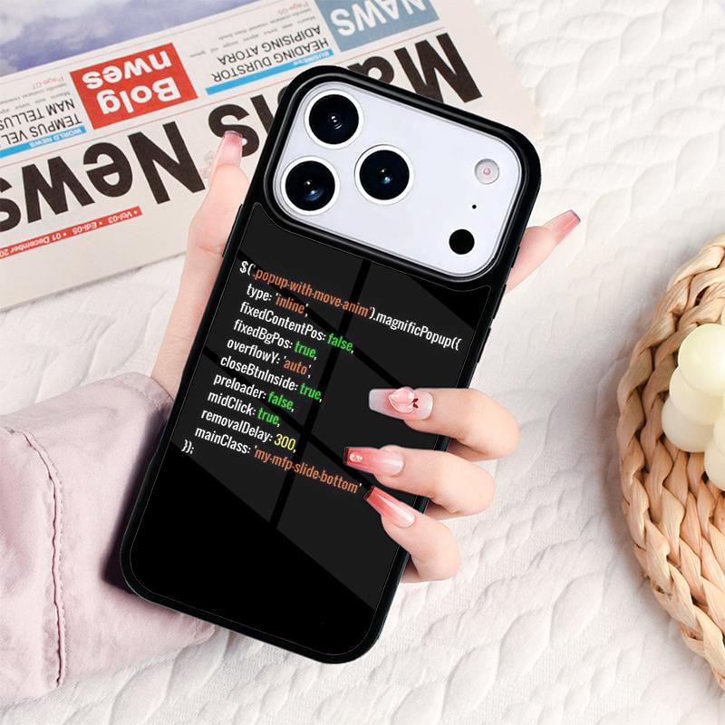 The Code design programmer Phone Case For IPhone 17 16e 15 14 13 12 11 Pro Max Air Mini Soft Protective Cover