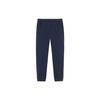 Training Series Solid Color Mid Waist Cuffed Knitted Sports Pants Men Bottoms Midnight-Blue 152417306-2