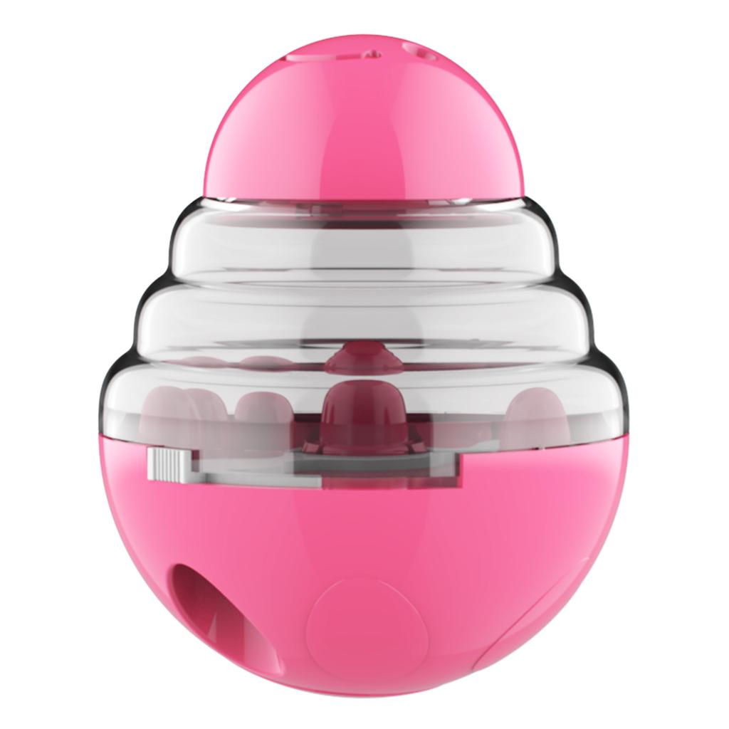 Игрушка-неваляшка для лакомств для собак, дозатор корма, пластиковая игрушка для щенков, тренировочная игрушка для хранения лакомств, игрушка для домашних животных для маленьких собак, кошек, чихуахуа