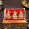 Awesome Craft Acrylic Gold Plated Idols | Laxmi Ganesh Murti & Ma Saraswati | Home Decor, Pooja Room 12 Cm Length, 6 Cm Width, 8 Cm Height