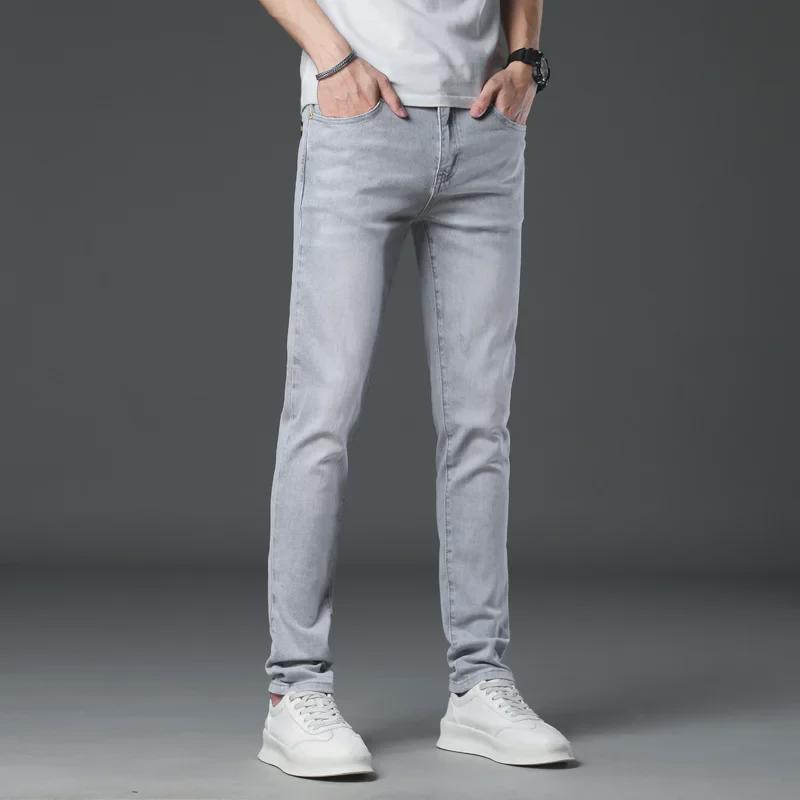 All-Match Trendy Brand Slim-Fit Denim Trousers for Men
