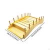 Wood Sushi Bridge Dish Food Plate Tableware Wooden Arch Platter for Restaurant