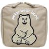 Банк белый медведь вышитый мешочек Сагара (Серый Бежевый)