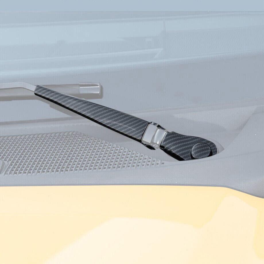 For 2021-2024 Ford Bronco Carbon Front Window Windshield Wiper Blade Cover Trim
