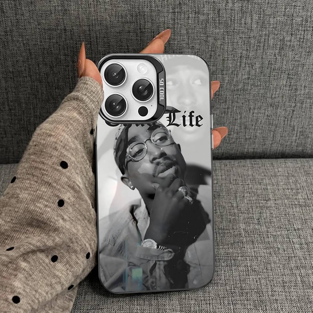 Чехлы для телефона в стиле хип-хоп 2Pac для iPhone 17 16 15 14 13 12 11 Plus Pro Max Pro Цветные матовые чехлы