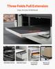 1 Pair 16-60 in Soft-Close Drawer Slides Ball Bearing Full Extension