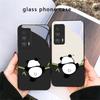 Милый и очаровательный панда Для Motorola Moto Edge  20 Lite 30 Pro 40 Neo 50 Ultra G45 G54 G55 G75 G84 G85 GPlay 23 Стеклянный чехол для телефона
