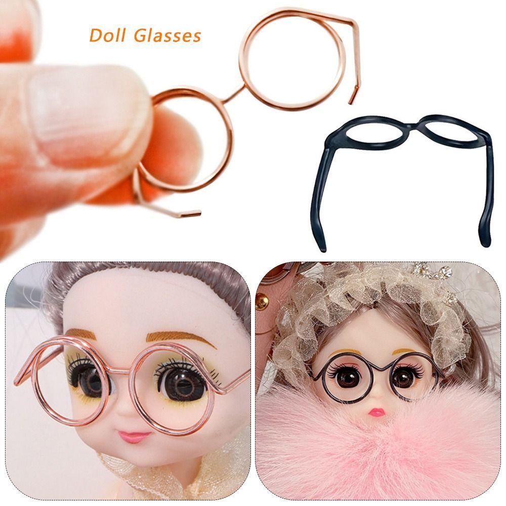 Lensless Doll Glasses Iron Wire Baby Toy Fashion Eyeglass Frame Doll