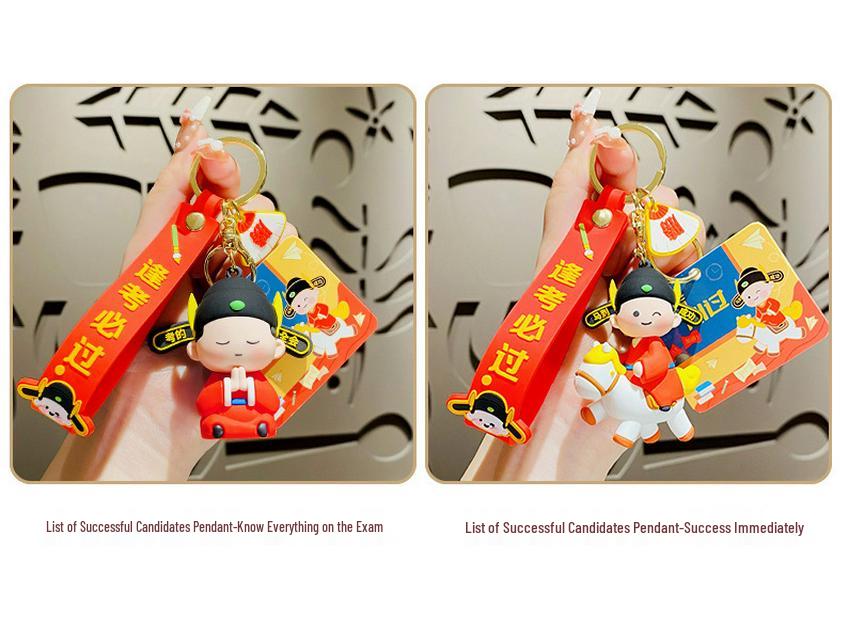 Брелок «Удачи на Гаокао»: Кулон "Маленький Чемпион" для Экзамена и Сувенир на Выпускной