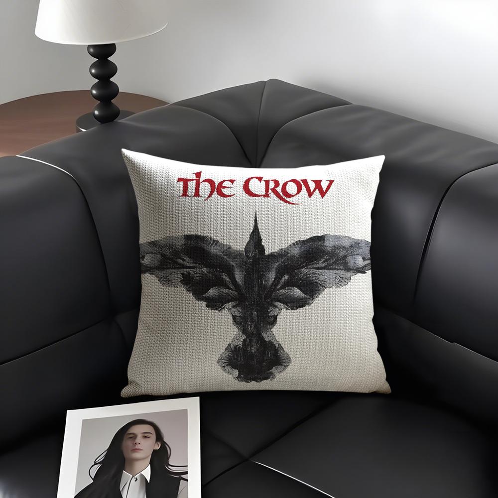 Т-The C-Crow Чехол для подушки 'Кино' Натуральный Лен Органическая Ткань Двусторонний Принт Диван Домашний Декор Подарок Наволочка