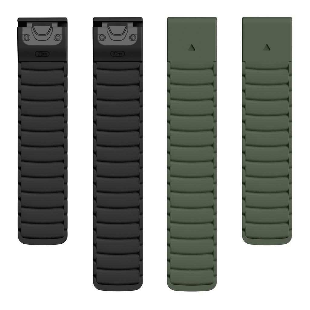 22 мм 26 мм Ремешок для часов для Garmin Tactix 8 51 мм 47 мм/Quatix 8 Pro/Instinct 3 2X/D2 Mach 2 1/Fenix Магнитный силиконовый ремешок Браслет