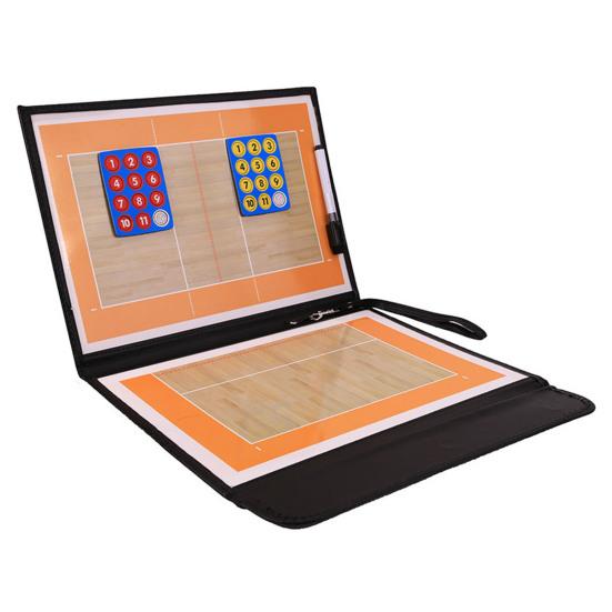 Foldable Volleyball Clipboard Coaching Board with Pen Lightweight Portable Volleyball Dry Erase Board Teaching Board Tool