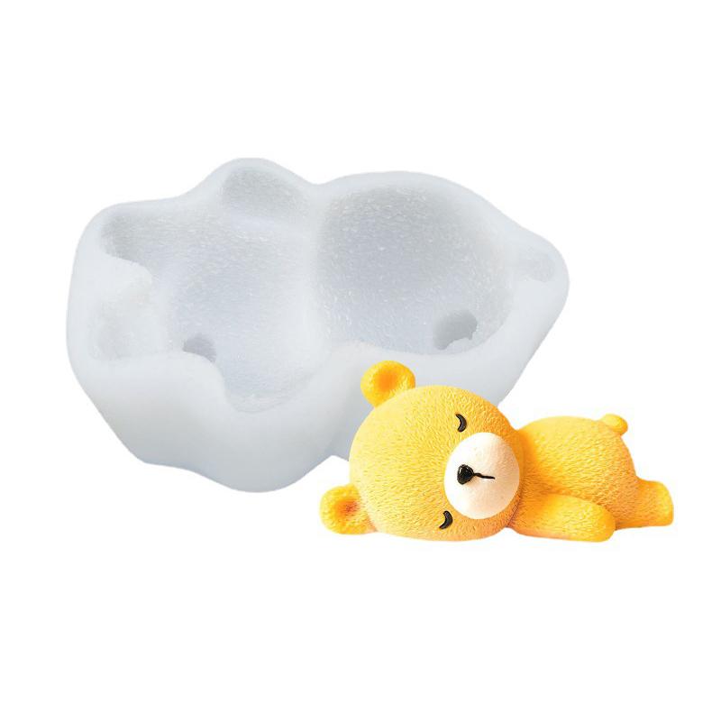 1 шт. Силиконовые формы для торта в виде спящего медведя, форма для мусса, пищевые инструменты для выпечки десертов, кухонные принадлежности, кухонная пекарня, сделай сам