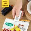 2 In 1 Mini Bag Heat Sealer Storage Package Snack Sealer Clip Handheld Plastic Bag Heat Sealing Machine USB Rechargable