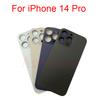Для iPhone 14 15 Pro Max Задняя стеклянная панель Крышка аккумулятора Запасные части Большое отверстие Корпус задней крышки камеры Рамка