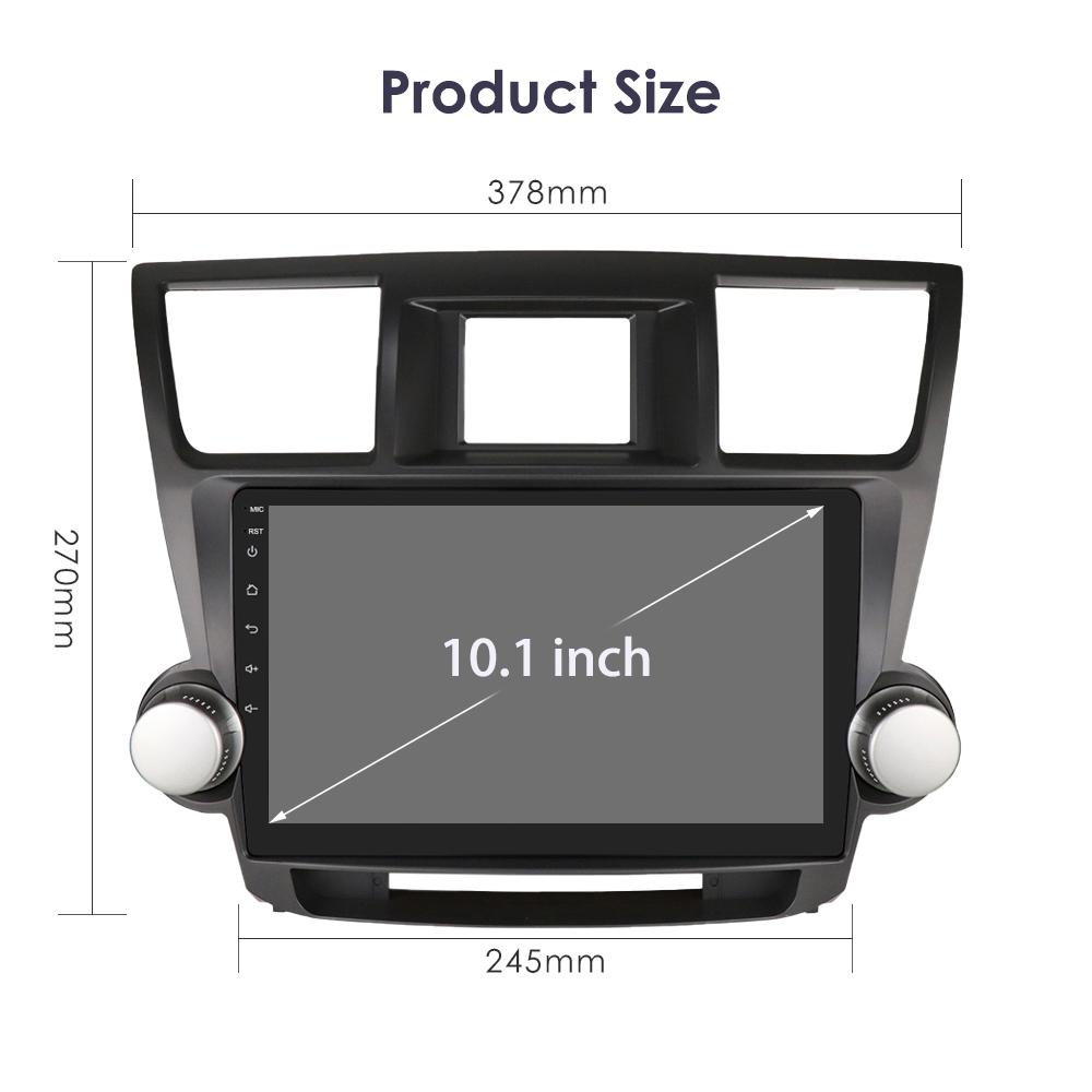 2 Din Android 12 автомобильное радио для Toyota Highlander Kluger 2 XU40 2007-2013 Navi GPS мультимедиа 4G интеллектуальный экран видеоплеер авто стерео Carplay