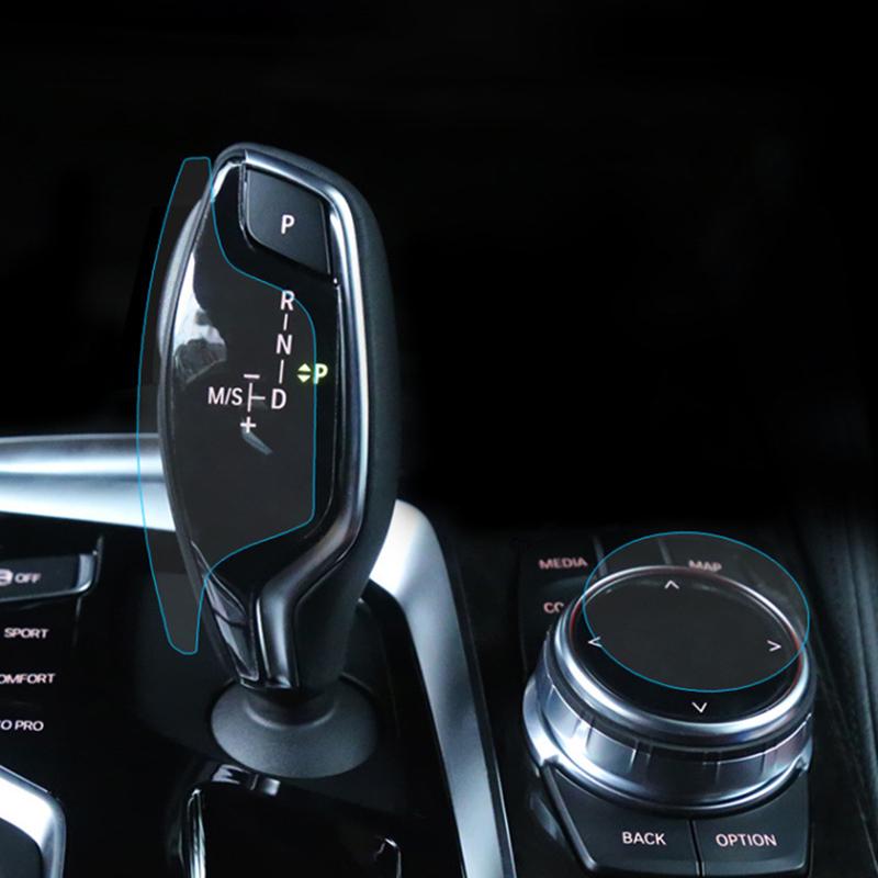 Авто ТПУ защитная центральная консоль ручка переключения передач отделка пленка наклейка интерьер для BMW G30 G38 5 серии 2018-автомобиль