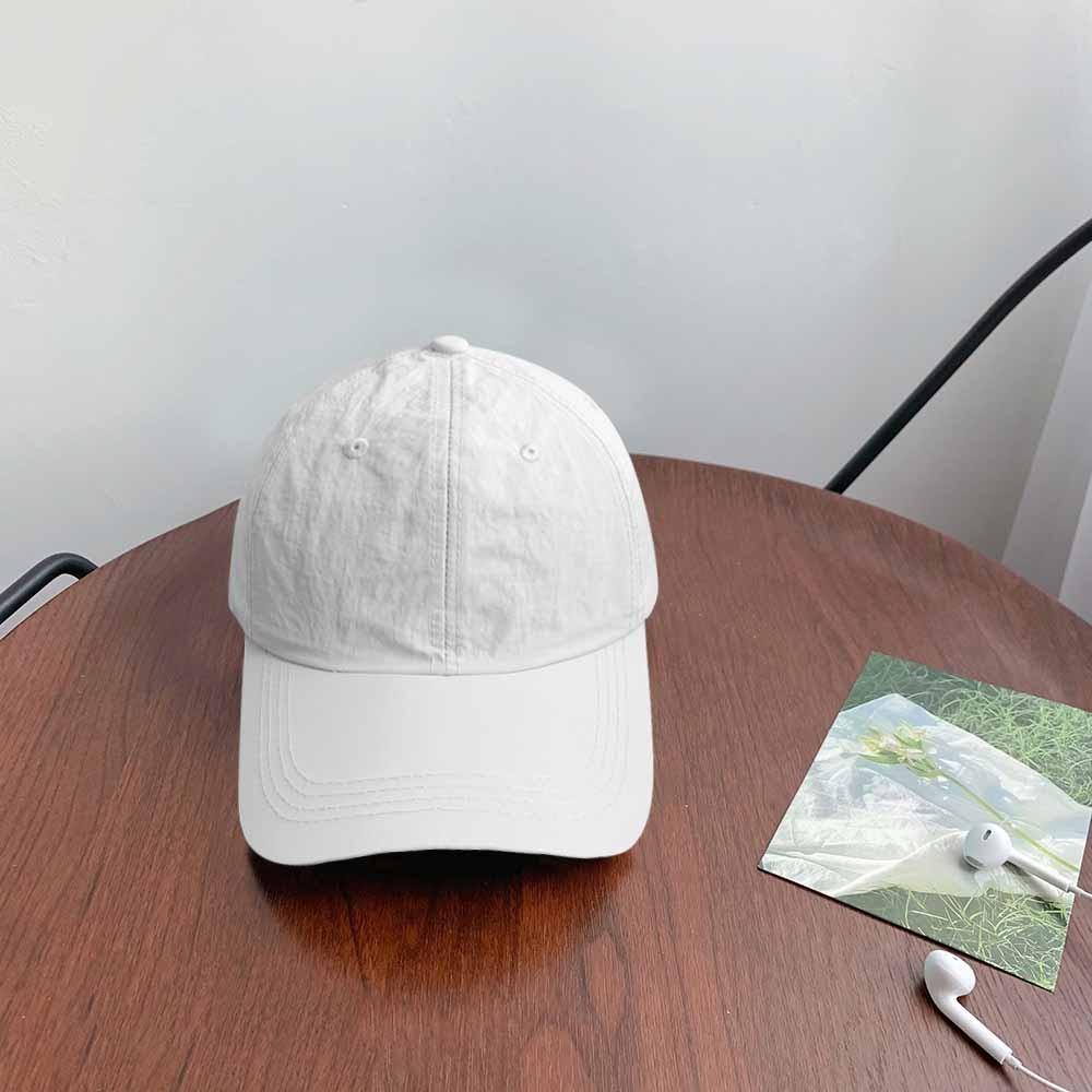 Solid Color Solid Color Sun Hat Korean Style Peaked Cap Quick-Drying Baseball Cap Girl