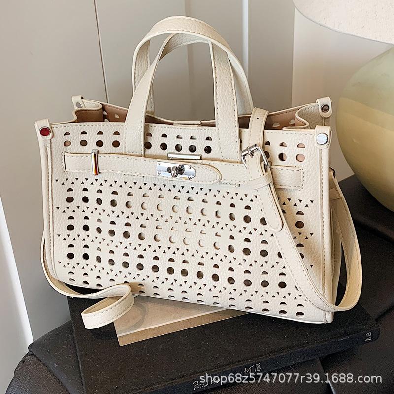 Высококлассная сумка-тоут с вырезами для женщин 2025 новый модный дизайн большая вместимость для поездок на работу сумка для тещи сумка через плечо