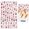 Nail Art Stickers, Romantic Valentine'S Day Love Cartoon Panda Love Adhesive Nail Stickers