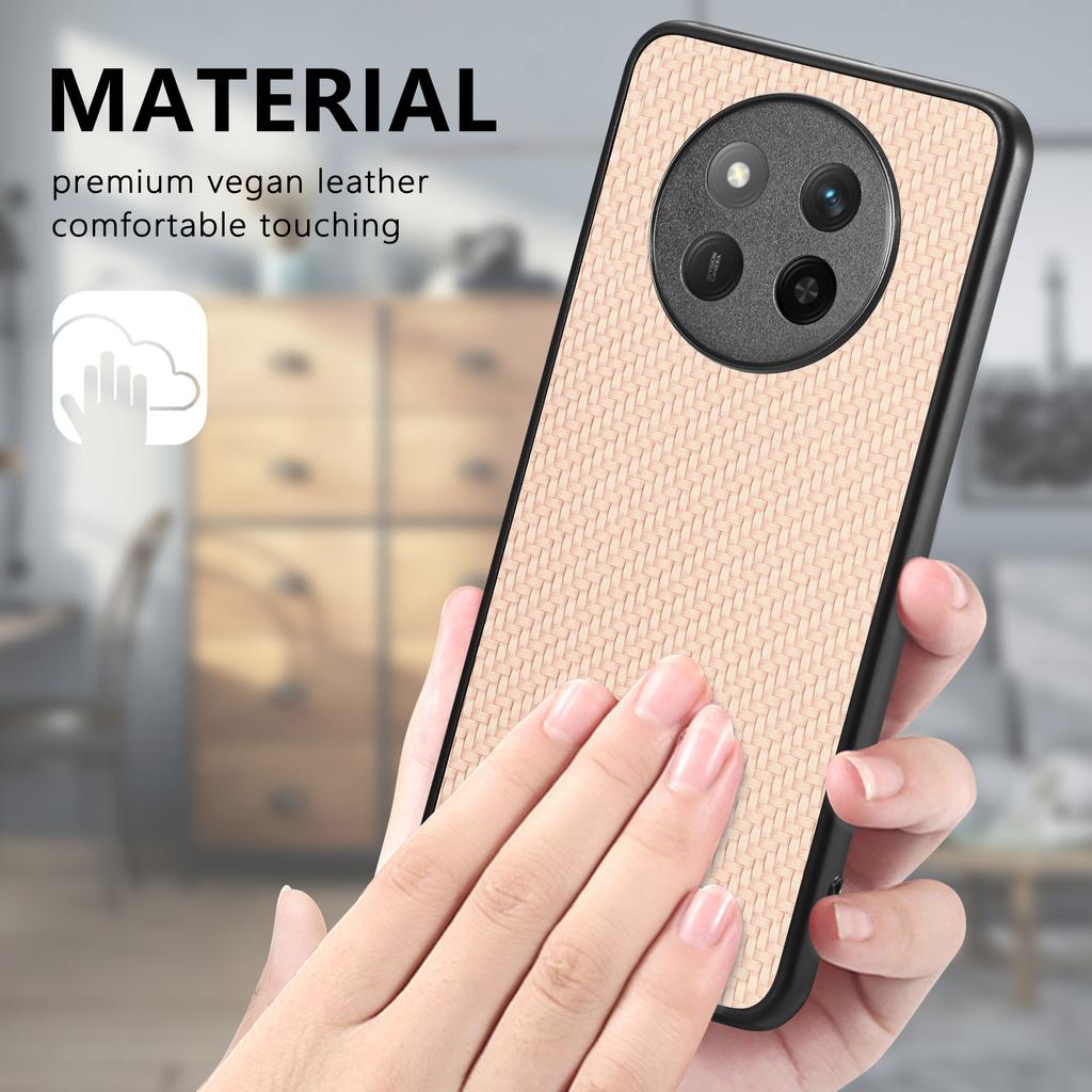 Для Honor Magic7 Lite 5G/X9c 5G/X60 Pro 5G Чехол Текстура углеродного волокна ПУ кожа+ПК+ТПУ Чехол для телефона