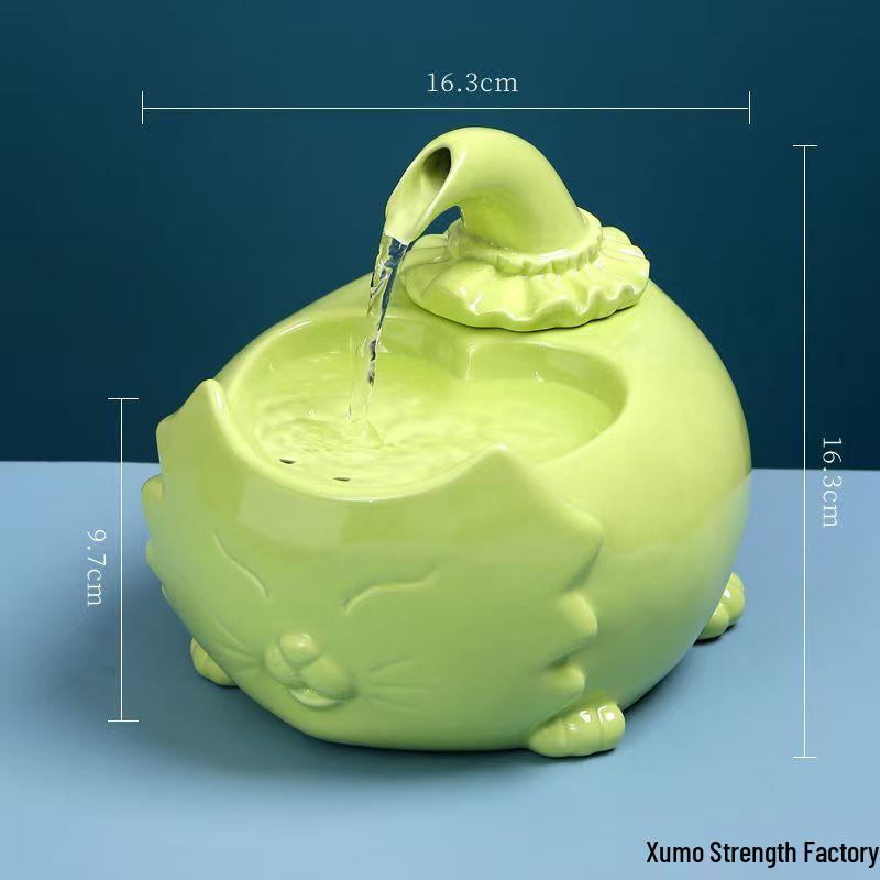 Керамическая Автоматическая Поилка для Животных - Динамичная Циркулирующая Чаша для Кошек и Собак, Не Требует Подключения к Сети