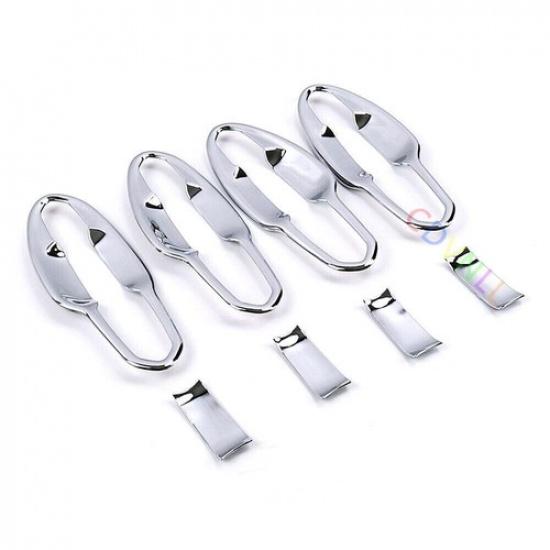 Car ABS Chrome Outside 4 Door Handle Bowl Cover Trim For Cadillac XT5 2016-2021