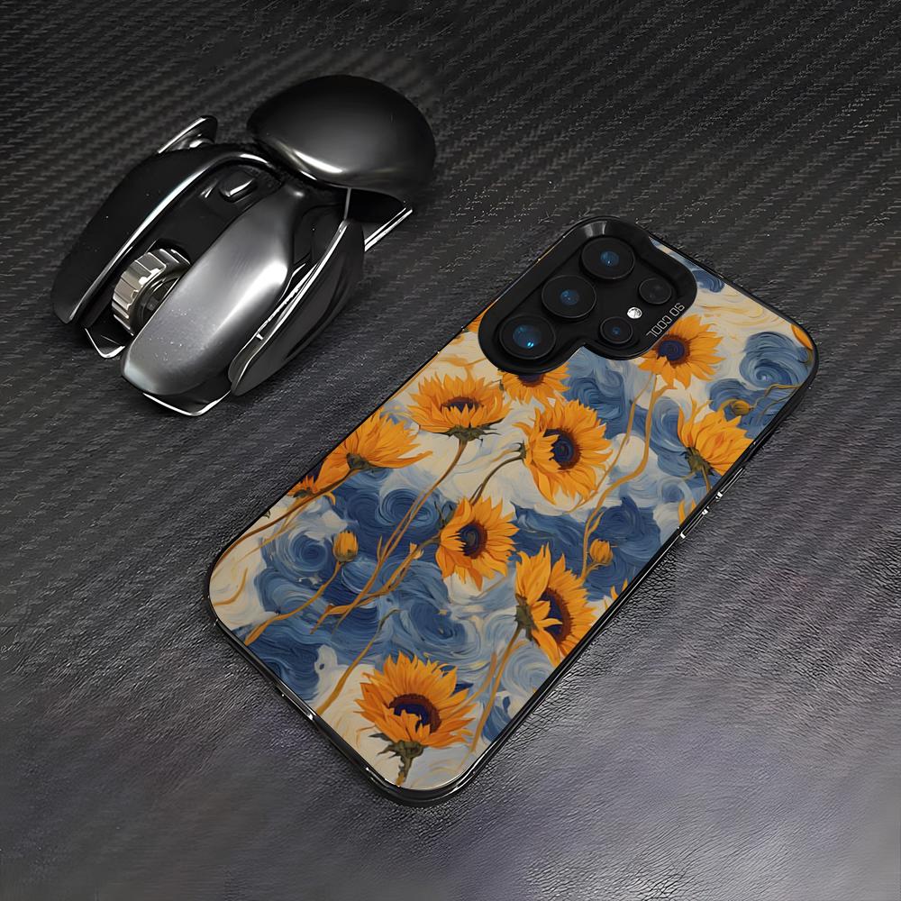 Красивый чехол для телефона с подсолнухом для Samsung S26 S25 Plus S20 S20 Plus S22 Ultra S23 FE S21 Plus S21 Ultra Цветная крышка