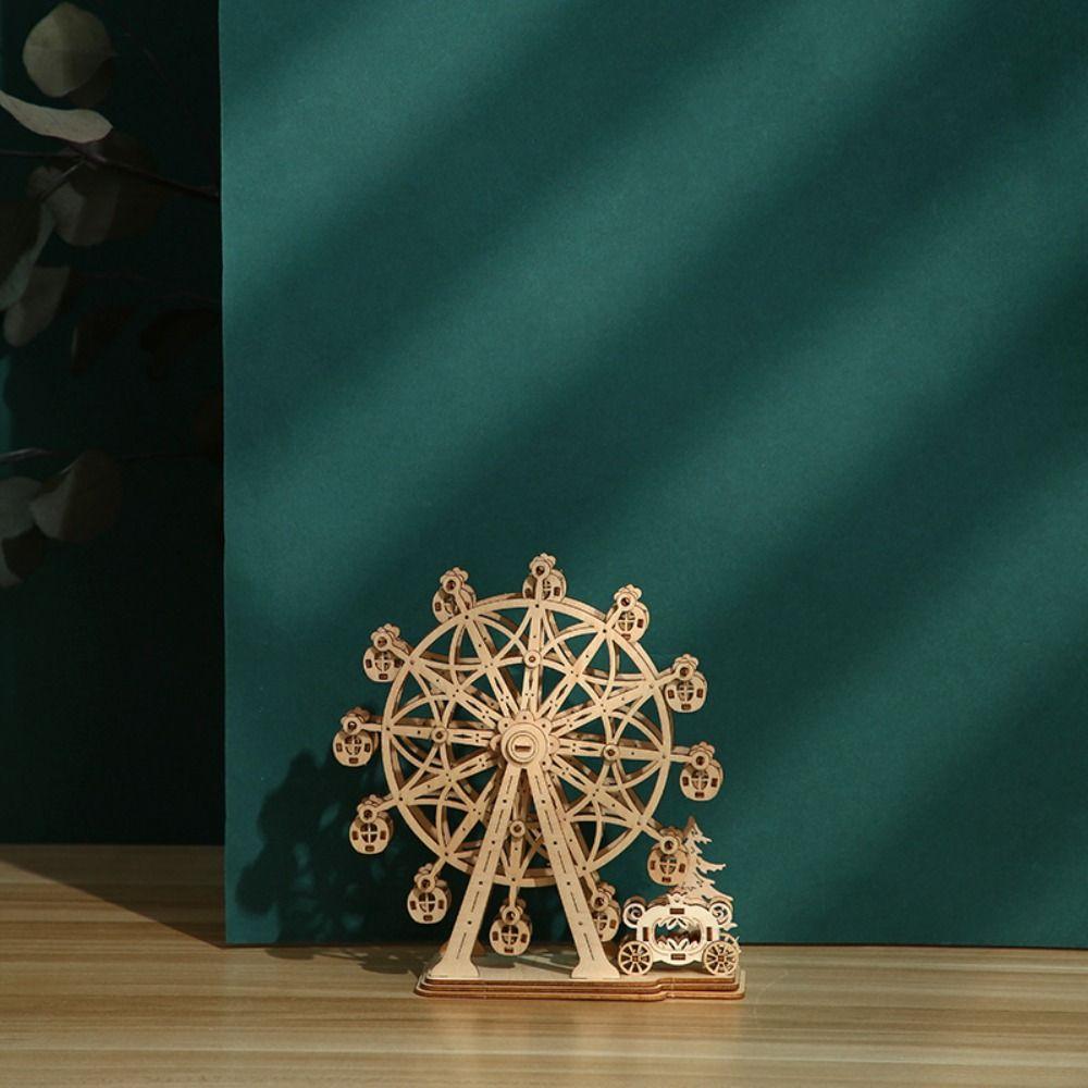 Assembly Toy 3D Rotatable Ferris Wheel Assembly Toy DIY 3D Rotatable Ferris Wheel Toy Kids Toys