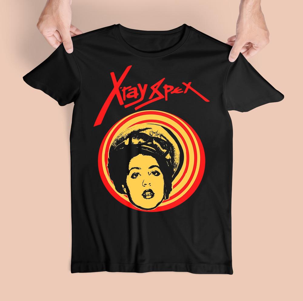 Rare! XRay Spex Band Gift For Fans Cotton Black S-5XL Unisex Shirt Unisex T-Shirt