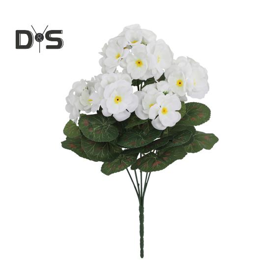 1/2 шт. искусственная герань реалистичные устойчивые к ультрафиолетовому излучению искусственные цветы для свадебной вечеринки в помещении и на открытом воздухе офисный стол центральный элемент пластиковые искусственные цветочные растения