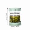 Strainer Mesh Hourglass Shape Pickle Jar with Fork Kimchi Making Jar  Kitchen