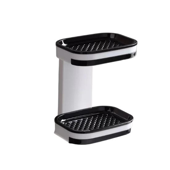 Мыльница Двухслойная Мыльница для душа с Сильной Присоской Легко Устанавливается Без Сверления Настенная Мыльница