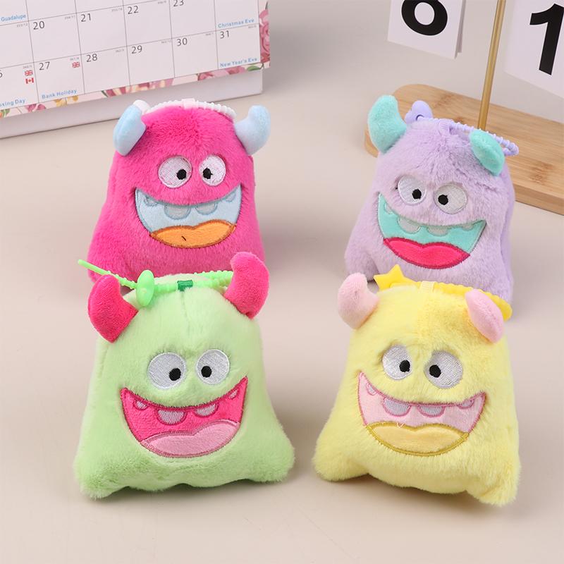 Kawaii мультфильм монстр плюшевый брелок милый плюшевый кукольный брелок рюкзак кулон сумка ключ подвесной декор пара праздничный подарок