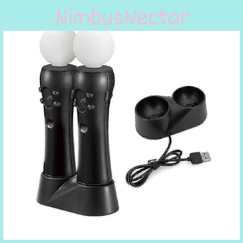 Зарядная док-станция для PS4VR с быстрой зарядкой для контроллеров PS4 Move VR, подходит для игровых энтузиастов