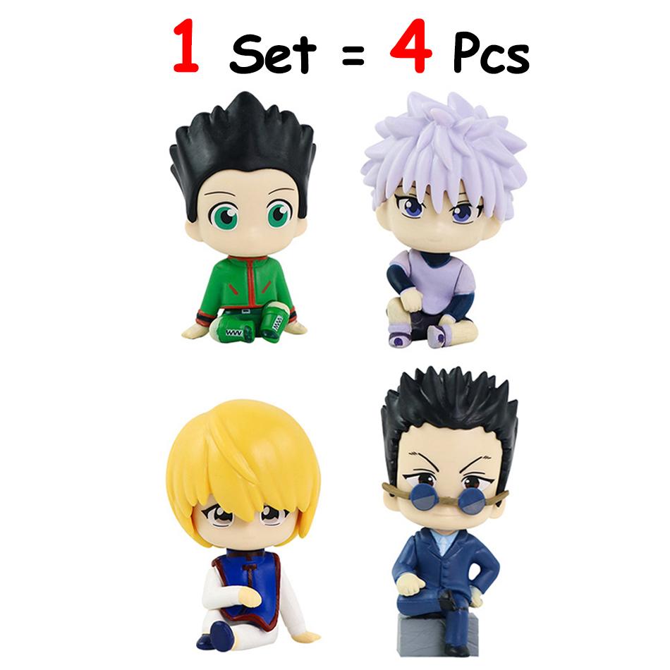 Чиби Версия Аниме Персонажи Модель Игрушка Hunter×Hunter Фигурка ПВХ Статуэтка Аниме Манга Фигурка Коллекция Модель Фигурка Игрушка Подарки для Детей