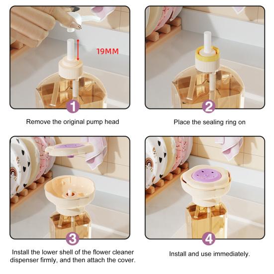 Detergent Presser Laundry Liquid Soap Container Efficient Dosing Kitchen Gadget Quick Drainage Detergent Tray