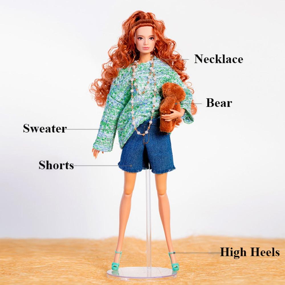 DIY Toys Winter Wear Sweaters Handmade Elegant Coat Fashion Casual Wearing Shirt  For 29~32cm Doll
