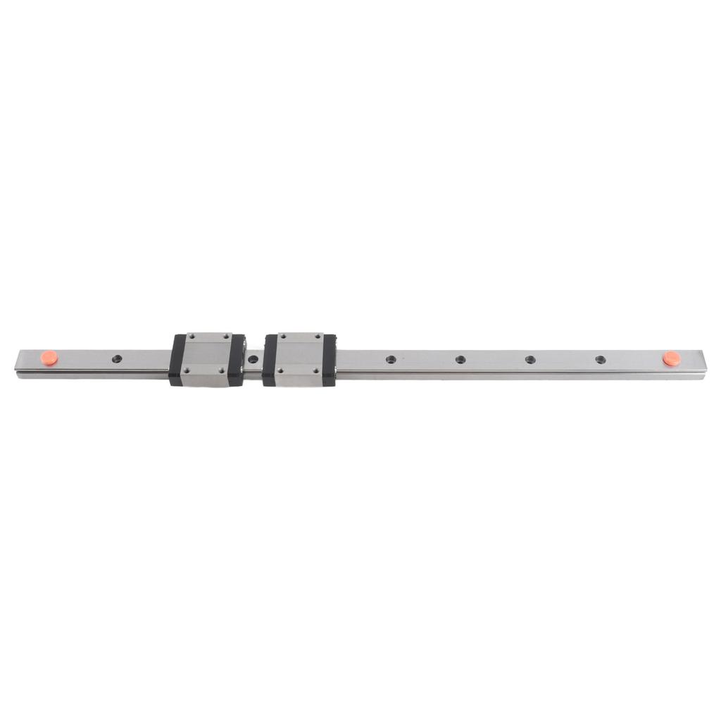 1pc 400mm 15.7in Steel High Precision Miniature Linear Sliding Rail Guide with 2 Block