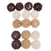 16 Colors Round Wicker Rattan Balls - Decorative for Bowls, Vase Filler, Coffee Table Decor,
