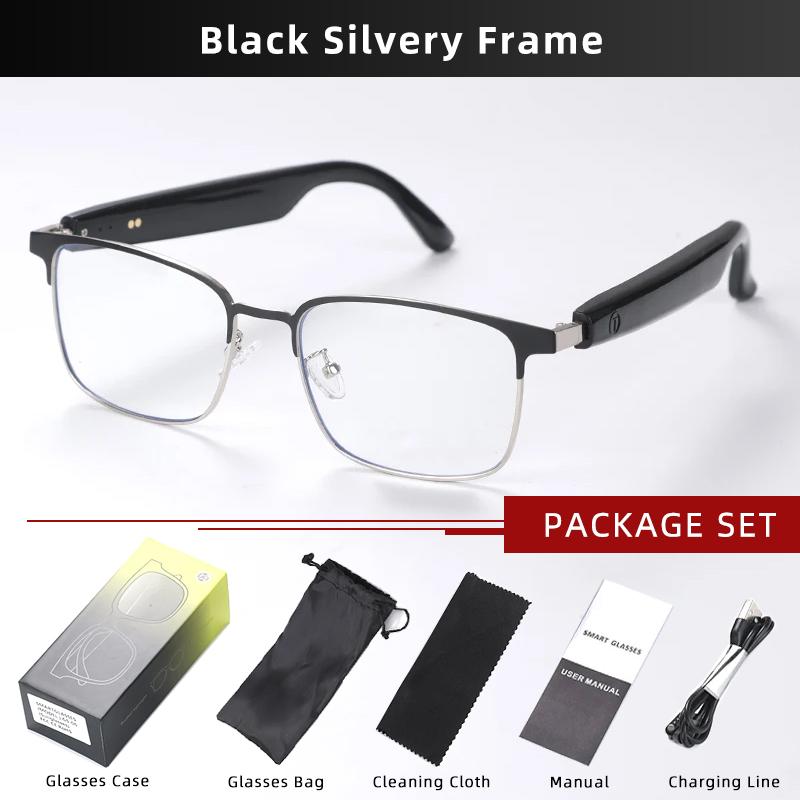 CLLOIO Беспроводные Bluetooth Смарт-очки для коррекции зрения Анти-синий луч Фотохромные очки для чтения при близорукости Прогрессивные очки GS06