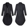 Slim-Fit Tuxedo Jacket Lapel Long-Sleeved Retro Dress Jacket Medieval Style Suit Jacket Festive Parties Wear